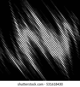 Spotted abstract vector background halftone wave effect