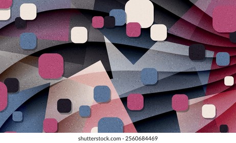 Spotted abstract wallpaper with grunge texture. An excellent background for designing social media pages, posters, presentations, outdoor advertising and your other projects. Vector.