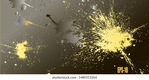 Spotted background. Blots. Surface with blots. Background for banner and business card. Abstract background. Blots and stains. Abstraction. Vector graphics