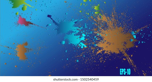Spotted background. Blots. Surface with blots. Background for banner and business card. Abstract background. Blots and stains. Abstraction. Vector graphics