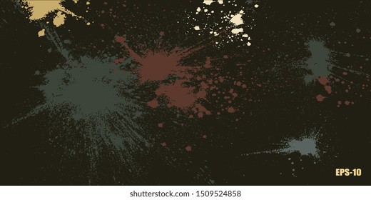 Spotted background. Blots. Surface with blots. Background for banner and business card. Abstract background. Blots and stains. Abstraction. Vector graphics