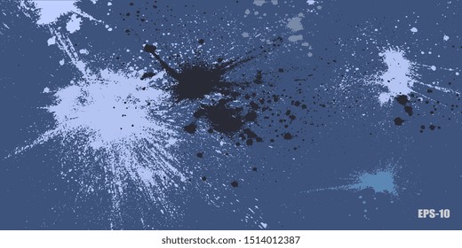 Spotted background. Blots. Surface with blots. Background for banner and business card. Abstract background. Blots and stains. Abstraction. Vector graphics