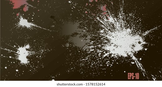 Spotted background. Blots. Surface with blots. Background for banner and business card. Abstract background. Blots and stains. Abstraction. Vector graphics