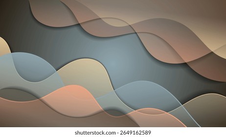 Plano de fundo manchado em tons esmaecidos com efeito 3D. Uma excelente ilustração para publicidade, cartazes, cartões postais, cartões de visita, atributos corporativos e seus outros projetos. Vetor.