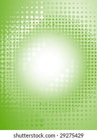 Spotted background in green. Vector-Illustration