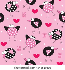 spotted bird pattern vector illustration