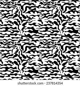 Spotted black and white background, seamless vector pattern.