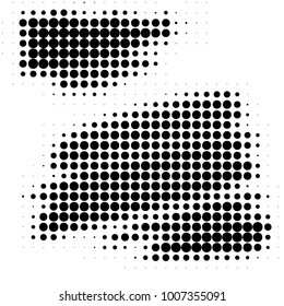 Spotted black and white grunge line background. Abstract halftone illustration background. Grunge grid polka dot background pattern

