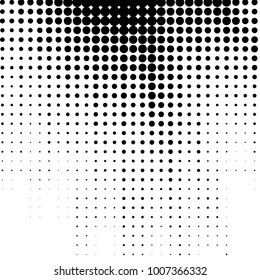 Spotted black and white grunge line background. Abstract halftone illustration background. Grunge grid polka dot background pattern
