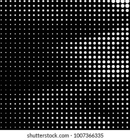 Spotted black and white grunge line background. Abstract halftone illustration background. Grunge grid polka dot background pattern
