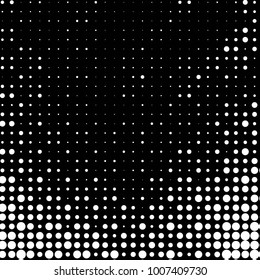 Spotted black and white grunge line background. Abstract halftone illustration background. Grunge grid polka dot background pattern
