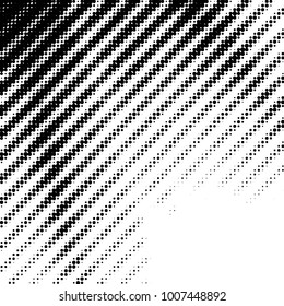 Spotted black and white grunge line background. Abstract halftone illustration background. Grunge grid polka dot background pattern
