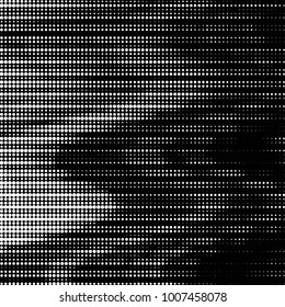 Spotted black and white grunge line background. Abstract halftone illustration background. Grunge grid polka dot background pattern
