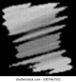 Spotted black and white grunge line background. Abstract halftone illustration background. Grunge grid polka dot background pattern

