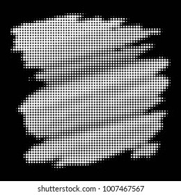 Spotted black and white grunge line background. Abstract halftone illustration background. Grunge grid polka dot background pattern
