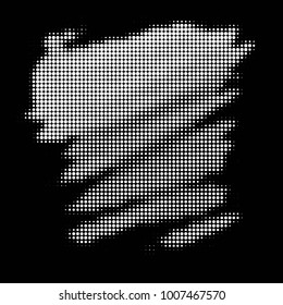 Spotted black and white grunge line background. Abstract halftone illustration background. Grunge grid polka dot background pattern
