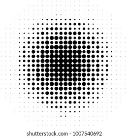 Spotted black and white grunge line background. Abstract halftone illustration background. Grunge grid polka dot background pattern
