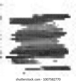 Spotted black and white grunge line background. Abstract halftone illustration background. Grunge grid polka dot background pattern
