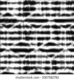 Spotted black and white grunge line background. Abstract halftone illustration background. Grunge grid polka dot background pattern
