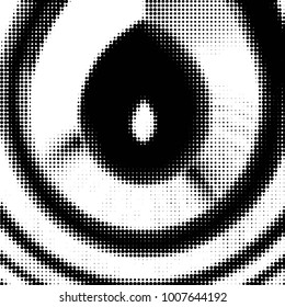 Spotted black and white grunge line background. Abstract halftone illustration background. Grunge grid polka dot background pattern
