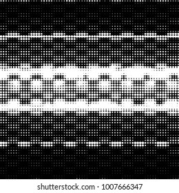 Spotted black and white grunge line background. Abstract halftone illustration background. Grunge grid polka dot background pattern
