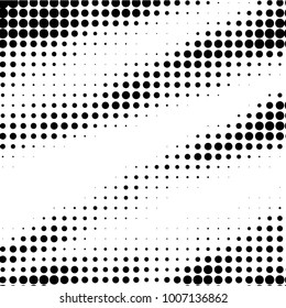 Spotted black and white grunge vector line background. Abstract halftone illustration background. Grunge grid polka dot background pattern
