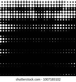 Spotted black and white grunge vector line background. Abstract halftone illustration background. Grunge grid polka dot background pattern