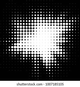 Spotted black and white grunge vector line background. Abstract halftone illustration background. Grunge grid polka dot background pattern