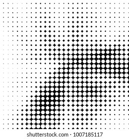 Spotted black and white grunge vector line background. Abstract halftone illustration background. Grunge grid polka dot background pattern