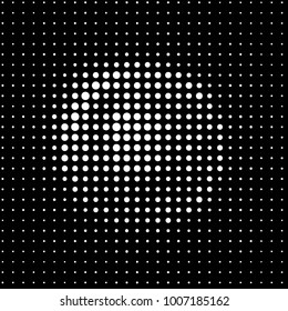 Spotted black and white grunge vector line background. Abstract halftone illustration background. Grunge grid polka dot background pattern