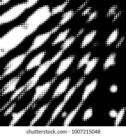 Spotted black and white grunge vector line background. Abstract halftone illustration background. Grunge grid polka dot background pattern
