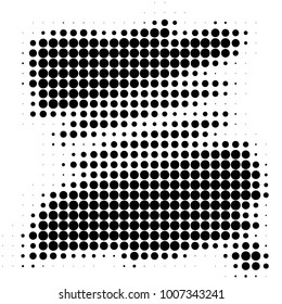 Spotted black and white grunge vector line background. Abstract halftone illustration background. Grunge grid polka dot background pattern
