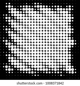 Spotted black and white grunge vector line background. Abstract halftone illustration background. Grunge grid polka dot background pattern
