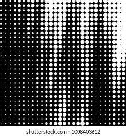 Spotted black and white grunge vector line background. Abstract halftone illustration background. Grunge grid polka dot background pattern
