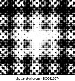 Spotted black and white grunge vector line background. Abstract halftone illustration background. Grunge grid polka dot background pattern
