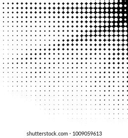 Spotted black and white grunge vector line background. Abstract halftone illustration background. Grunge grid polka dot background pattern
