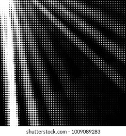 Spotted black and white grunge vector line background. Abstract halftone illustration background. Grunge grid polka dot background pattern
