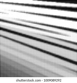 Spotted black and white grunge vector line background. Abstract halftone illustration background. Grunge grid polka dot background pattern
