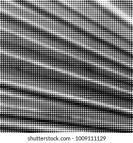 Spotted black and white grunge vector line background. Abstract halftone illustration background. Grunge grid polka dot background pattern
