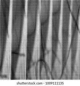 Spotted black and white grunge vector line background. Abstract halftone illustration background. Grunge grid polka dot background pattern
