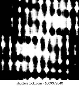 Spotted black and white grunge vector line background. Abstract halftone illustration background. Grunge grid polka dot background pattern
