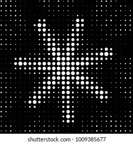 Spotted black and white grunge vector line background. Abstract halftone illustration background. Grunge grid polka dot background pattern
