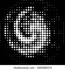 Spotted black and white grunge vector line background. Abstract halftone illustration background. Grunge grid polka dot background pattern
