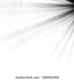 Spotted black and white grunge vector line background. Abstract halftone illustration background. Grunge grid polka dot background pattern
