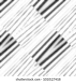 Spotted black and white grunge vector line background. Abstract halftone illustration background. Grunge grid polka dot background pattern
