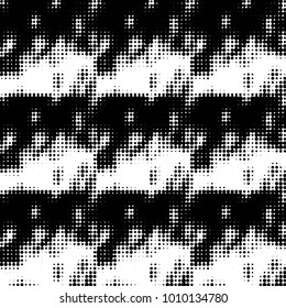 Spotted black and white grunge vector line background. Abstract halftone illustration background. Grunge grid polka dot background pattern
