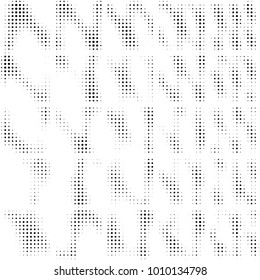 Spotted black and white grunge vector line background. Abstract halftone illustration background. Grunge grid polka dot background pattern
