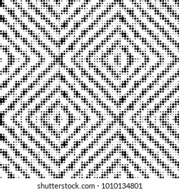Spotted black and white grunge vector line background. Abstract halftone illustration background. Grunge grid polka dot background pattern
