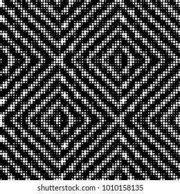 Spotted black and white grunge vector line background. Abstract halftone illustration background. Grunge grid polka dot background pattern
