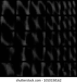Spotted black and white grunge vector line background. Abstract halftone illustration background. Grunge grid polka dot background pattern
